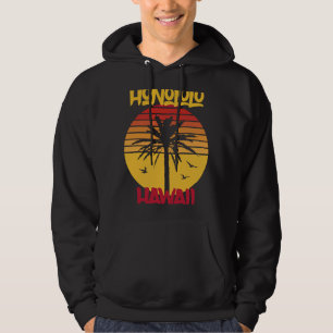 Hawaii Honolulu Handflatan träd Ocean Surfing Hoodie