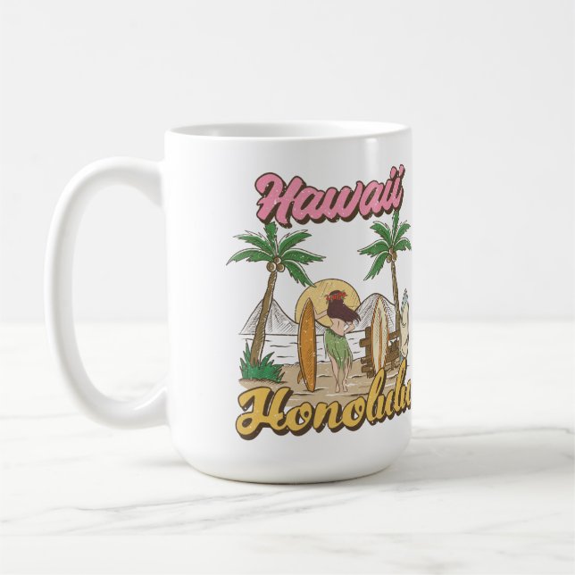 Hawaii Honolulu Kaffemugg (Vänster)