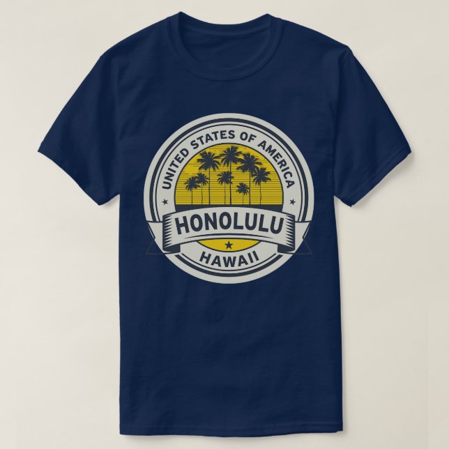 Hawaii Honolulu T Shirt (Design framsida)