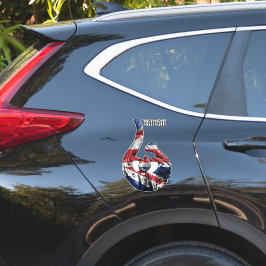 Hawaii Honu Tribal Krok HIFlag Klistermärken