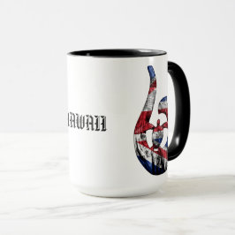 Hawaii Honu Tribal Krok HIFlag Mugg