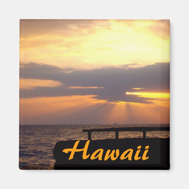 Hawaii Horizon Sunset Magnet (Framsidan)