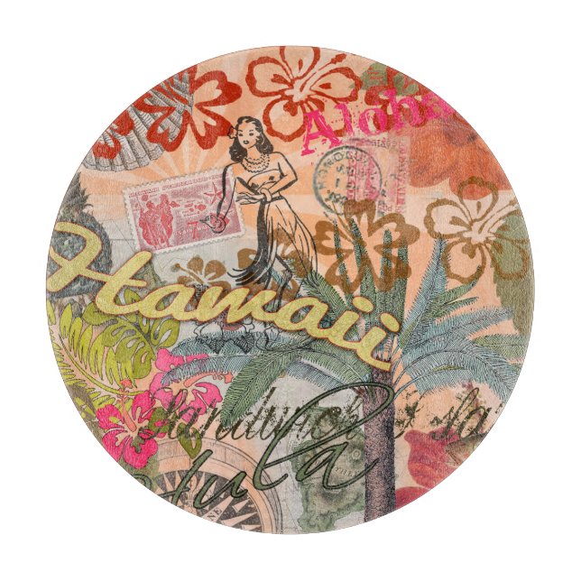 Hawaii Hula Travel Flower Vintage (Framsidan)