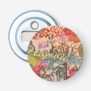 Hawaii Hula Travel Flower Vintage Flasköppnare