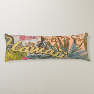 Hawaii Hula Travel Flower Vintage Kroppskudde