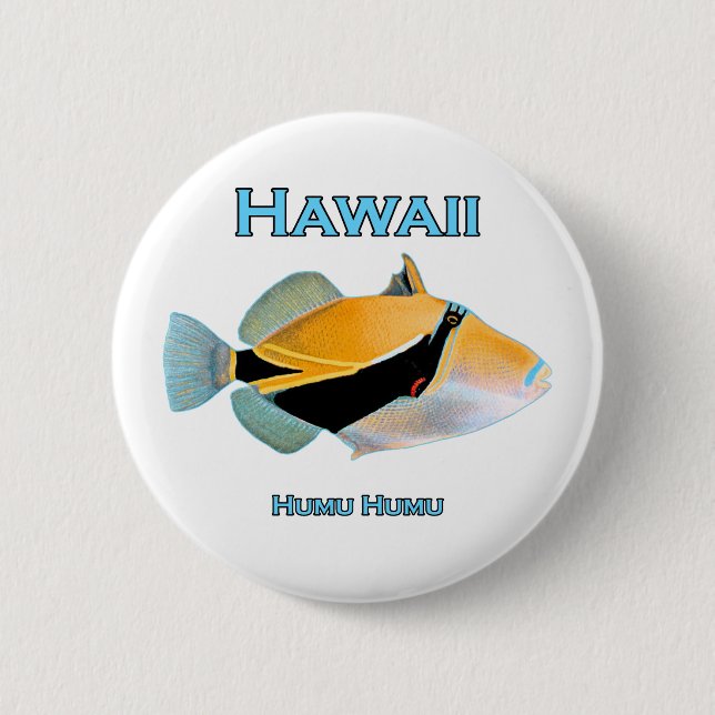 Hawaii Humu Humu fisk Knapp (Framsida)