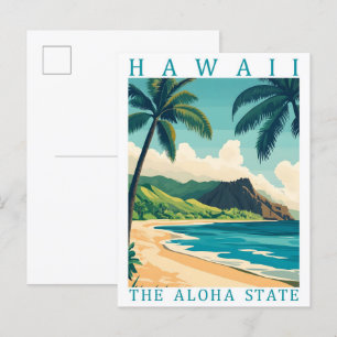 Hawaii i Aloha-staten USA Travel Ställe Vykort