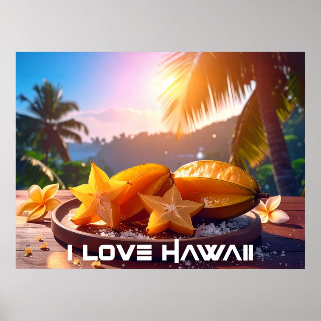 HAWAII - I LOVE HAWAII POSTER (Framsidan)