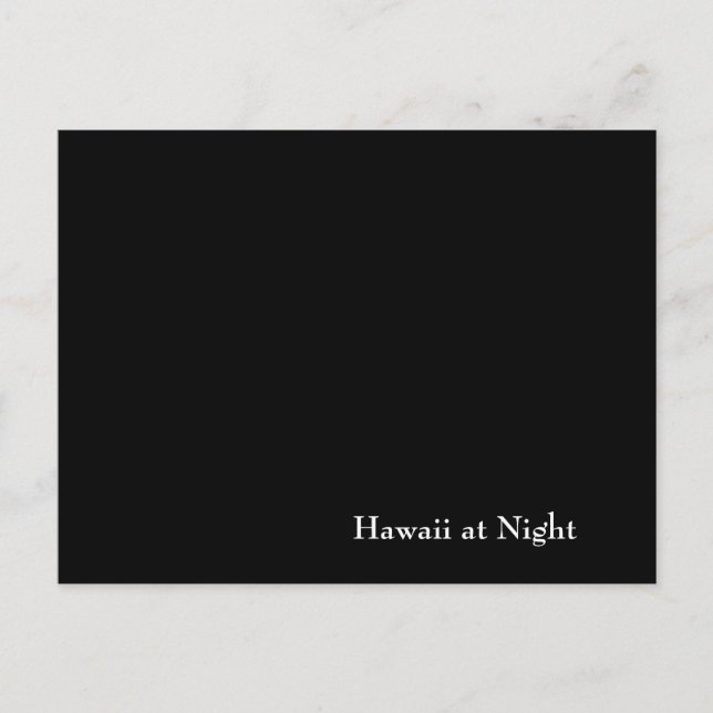 Hawaii i Night Vykort (Framsida)