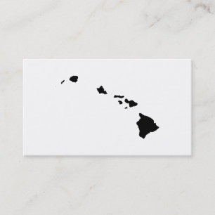 Hawaii i svart och vitt visitkort