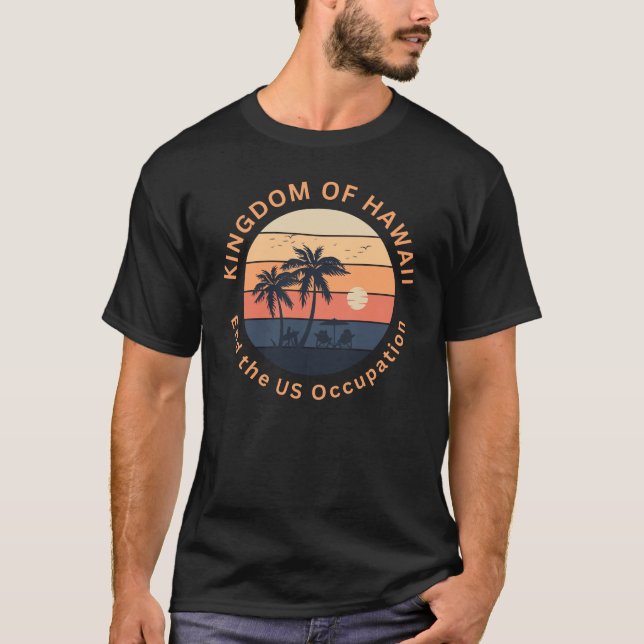Hawaii Independence Hawaii Freedom T Shirt (Framsida)