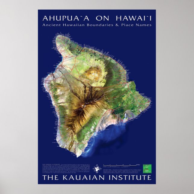 Hawaii Island Ahupuaa Poster (Framsidan)