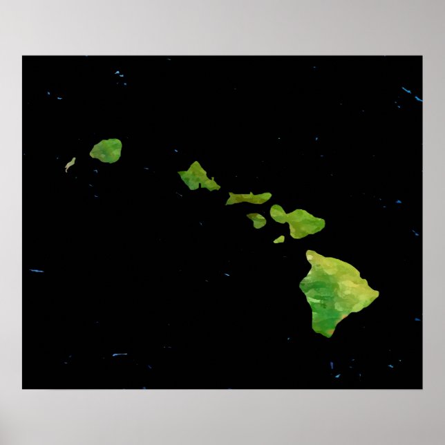 Hawaii Island Chain Poster (Framsidan)