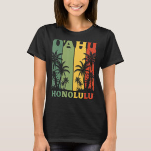 Hawaii Island Handflatan Oahu Honolulu Hawaiian T Shirt