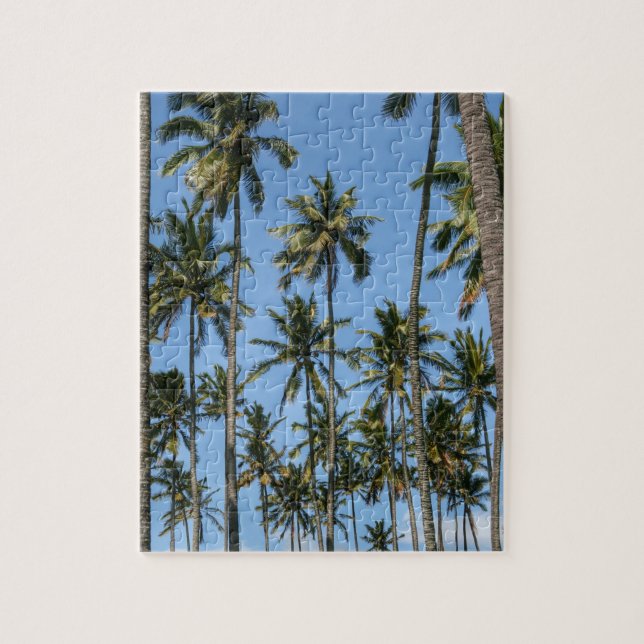 Hawaii Island Travel Exotic Beach Handflatan Träd Pussel (Vertikal)