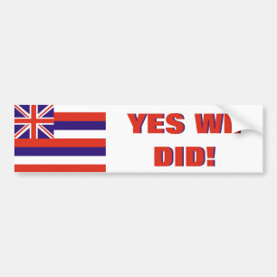Hawaii: Ja gjorde vi Bildekal