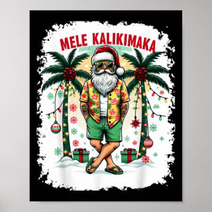 Hawaii-jul i juli Mele Kalikimaka Hawaii Poster