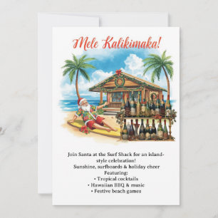 Hawaii julfest  Hawaii “Mele Kalikimaka!”  Inbjudningar