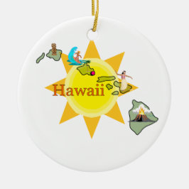 Hawaii julgranprydnad julgransprydnad keramik