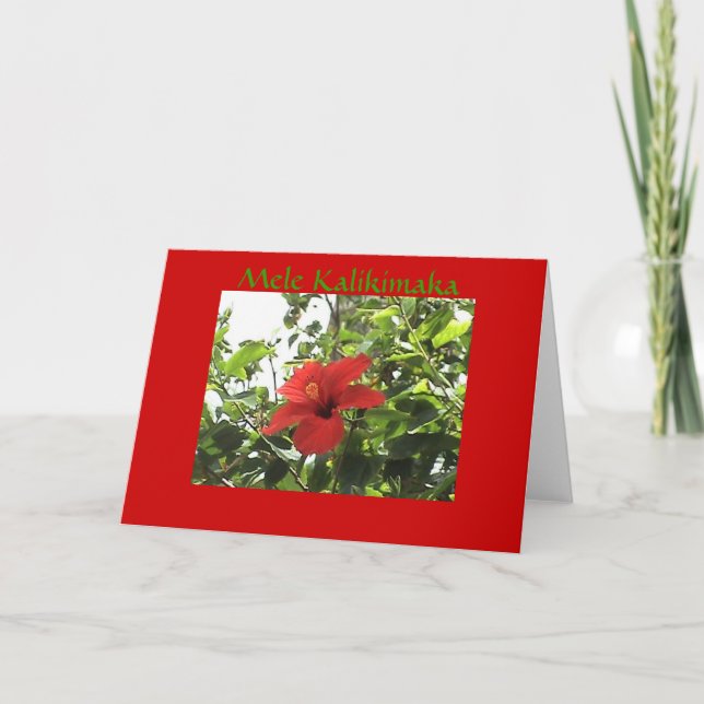 Hawaii-julkort Helgkort (Framsida)