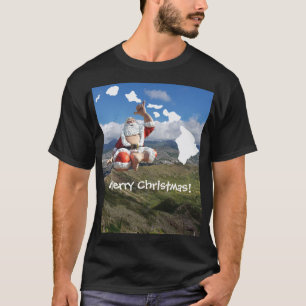 Hawaii jultomten och hawaianska öar t shirt