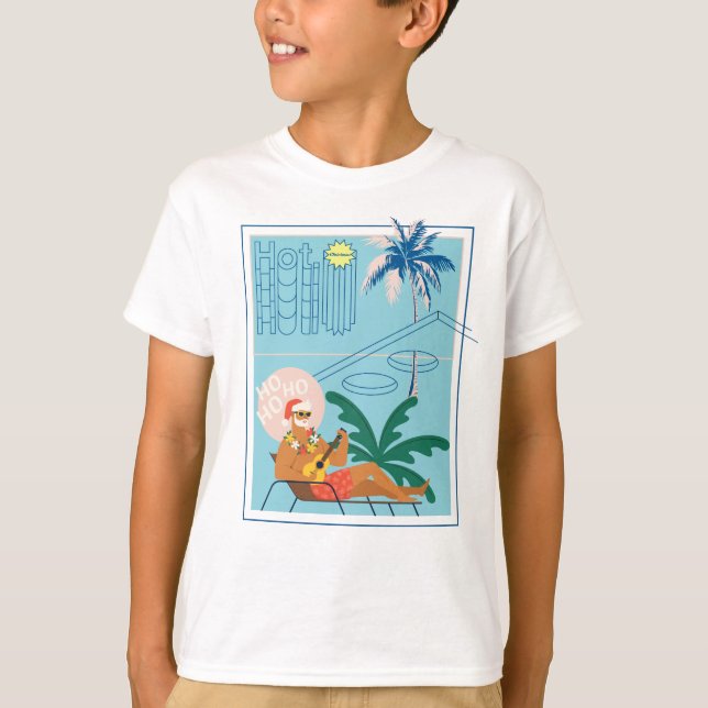 Hawaii-jultomten Travel Tropical Beach T Shirt (Framsida)