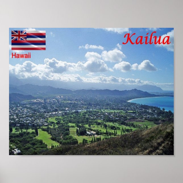 Hawaii - Kailua - Poster (Framsidan)
