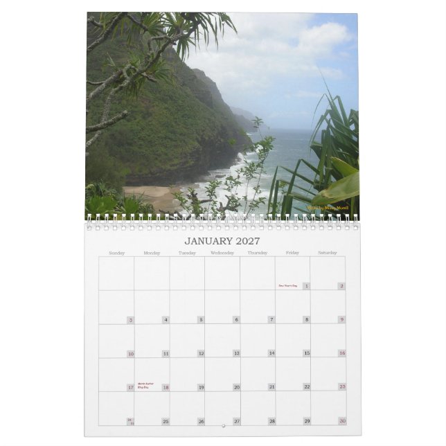 Hawaii kalender 2013 (Jan 2027)