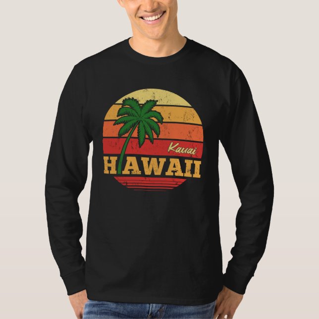 HAWAII Kauai Beautiful Vacation Retro Souvenir T Shirt (Framsida)