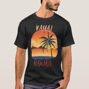 Hawaii Kauai Family Vacation Handflatan träd Ocean T Shirt