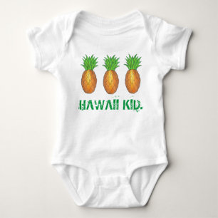 Hawaii Kid Tropical Hawaiian Island Pineapple T-shirt