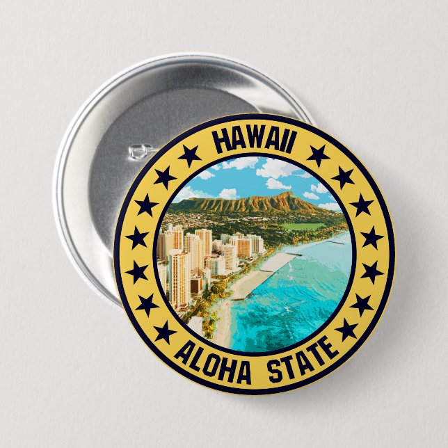 Hawaii Knapp (Framsida & baksida)