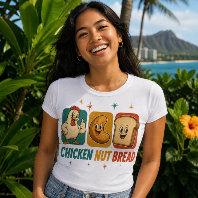 Hawaii kultur - Kyckling nötbröd T Shirt (Chicken nut bread. Say it fast!)