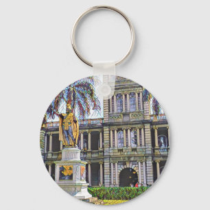 Hawaii kung moderna Kamehameha Nyckelring