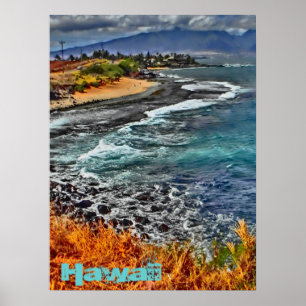 Hawaii kusten poster