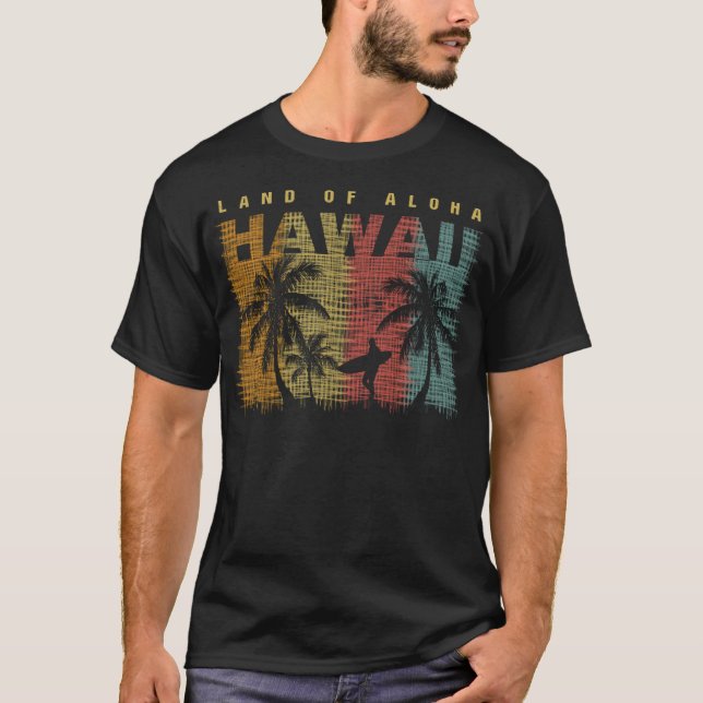 Hawaii Land Aloha Passande Scoop T Shirt (Framsida)