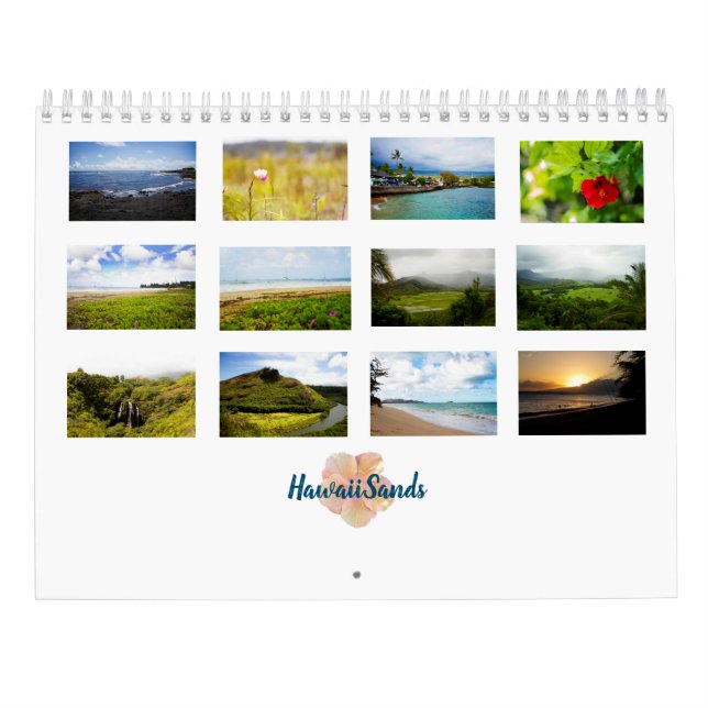 Hawaii Landscapes Calendar Kalender (Baksida)