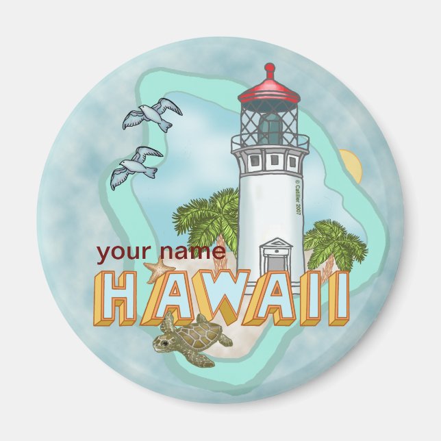 Hawaii Lighthouse magnet (Framsidan)