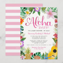Hawaii Luau Baby Shower efter post| Rosa