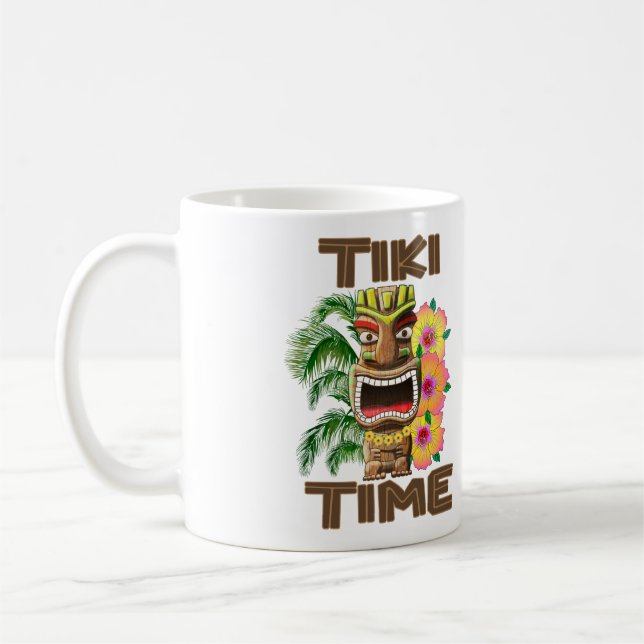 Hawaii Luau Tiki Time Kaffemugg (Vänster)