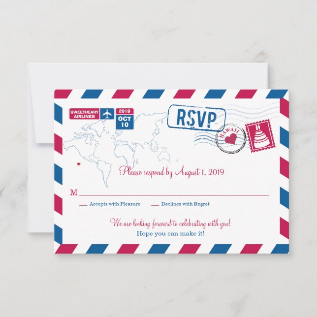 HAWAII Luft Mail Bröllop OSA (Framsida)
