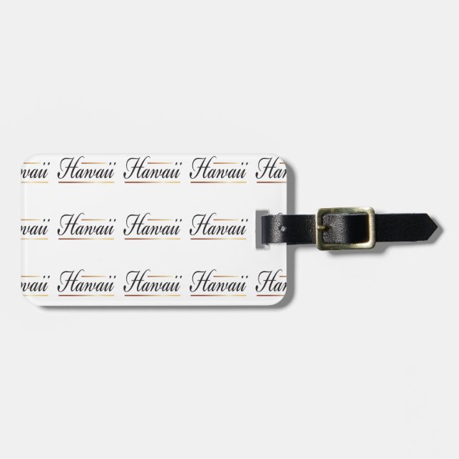 Hawaii Luggage Tag Bagagebricka (Horisontell Framsida)