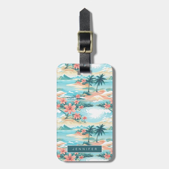 Hawaii Luggage Tags Bagagebricka (Vertikal Framsida)