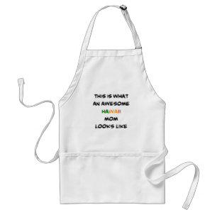hawaii mamma, fantastisk förkläde