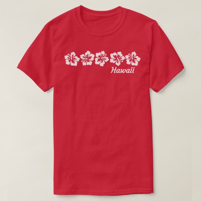 Hawaii med hawaiian Hibiscus Flowers1 T Shirt (Design framsida)