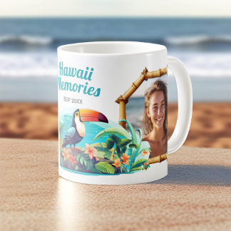 Hawaii Memories Photo Collage Souvenir Coffee Kaffemugg