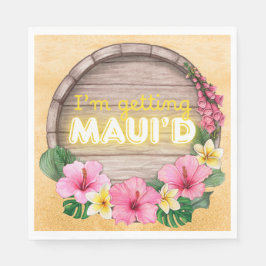 Hawaii Möhiparty Jag Får Maui'd Pappersservett