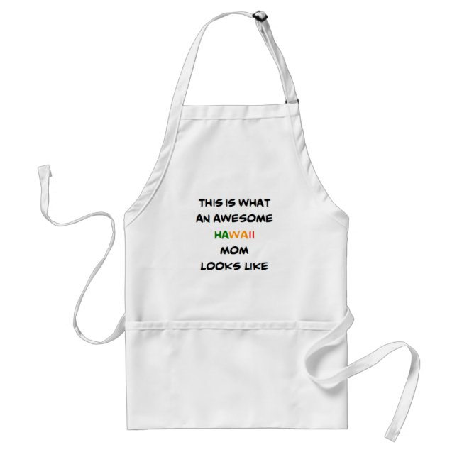 hawaii mom, awesome förkläde (Framsidan)