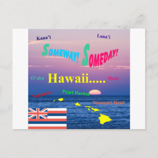 Hawaii nånway Someday Vykort