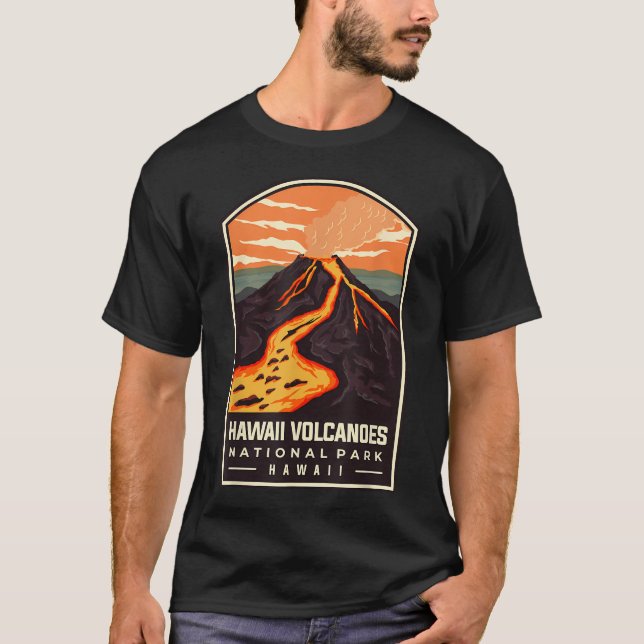 Hawaii nationalpark för vulkaner t shirt (Framsida)
